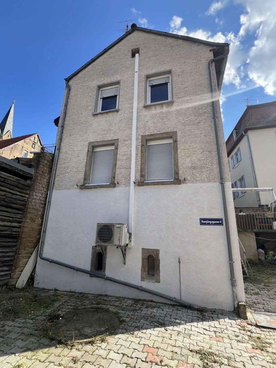 Vorderansicht Hinterhaus Renditeobjekt Obermoschel