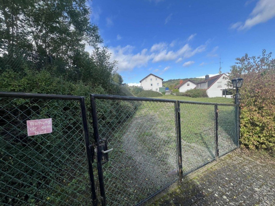 Obere Einfahrt zum Grundst�ck Einfamilienhaus Lauterecken