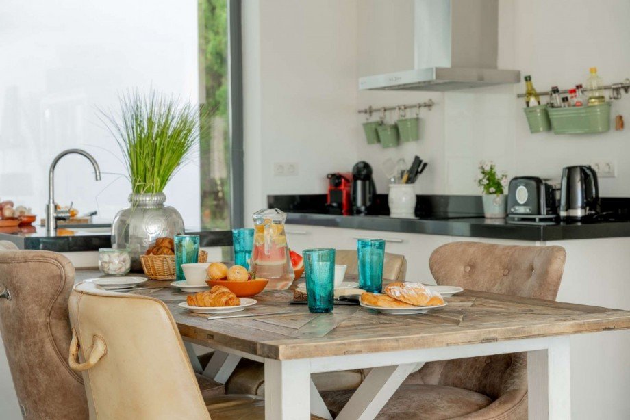 K�che mit Esstisch Ferienhaus Alcanada / Mallorca
