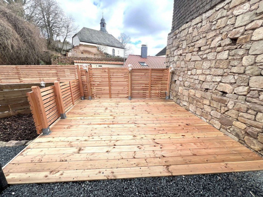 Terrasse Zweifamilienhaus Nu�baum