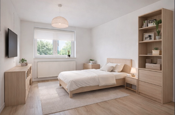 Schlafzimmer KI generiert Haus B�rweiler