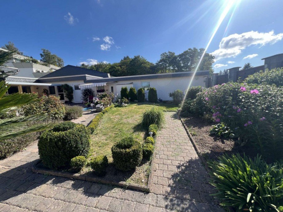 R�ckansicht Bungalow Bad Sobernheim