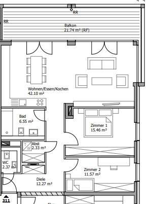 Wohnung 311 (002) Etagenwohnung Bingen