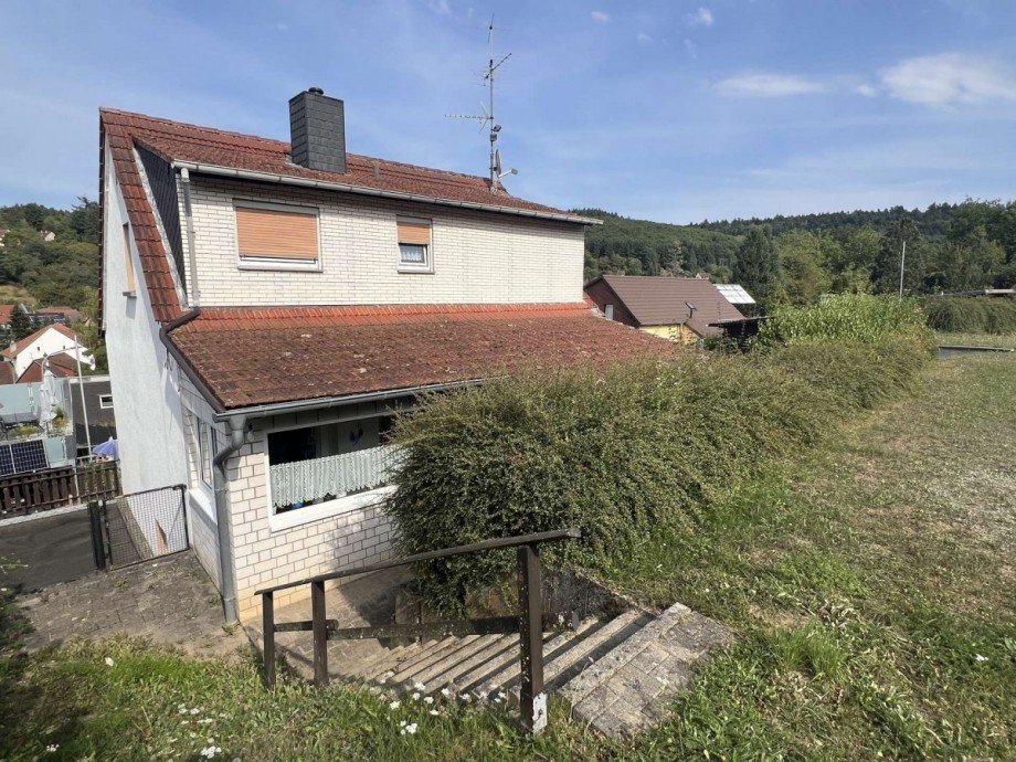 R�ckansicht Haus Einfamilienhaus Lauterecken