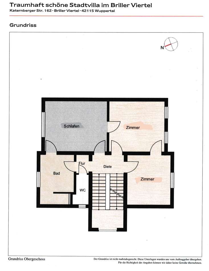 Grundriss B�ro / Praxis Wuppertal