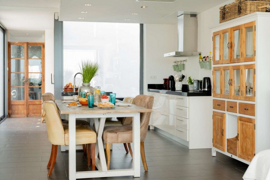 K�che mit Esstisch Ferienhaus Alcanada / Mallorca