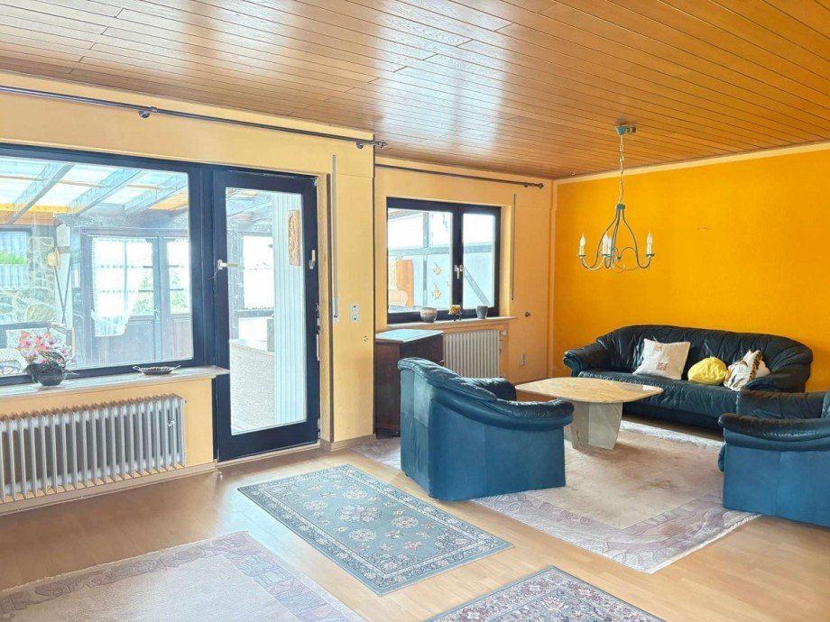 Wohnzimmer Reihenendhaus Simmertal