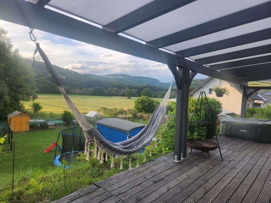 Ausblick Terrasse Haus Hochstetten-Dhaun