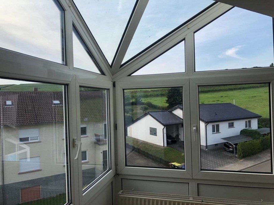 Ausblick Wohnzimmer Dachgeschosswohnung Hackenheim