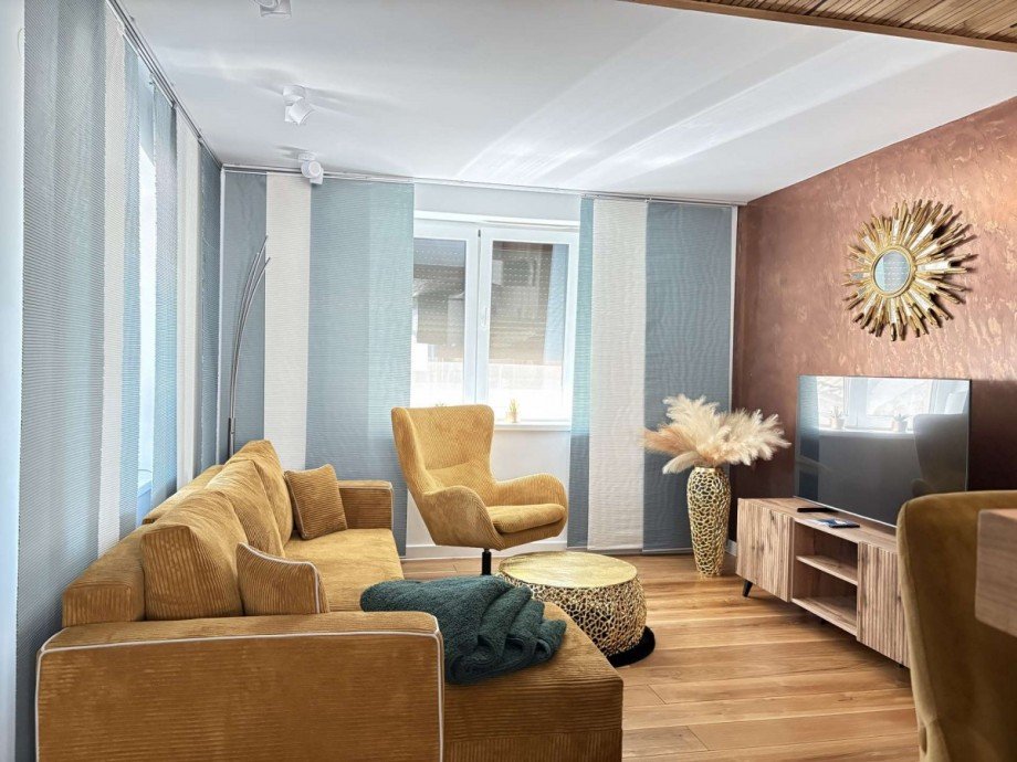 Wohnzimmer Erdgeschosswohnung Nu�baum