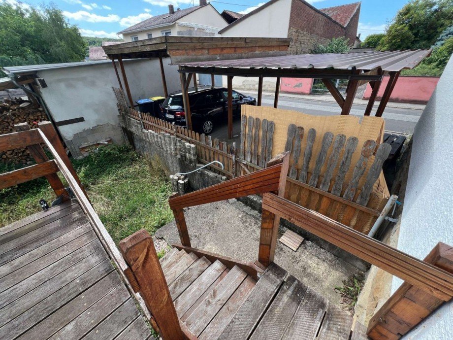 Treppe von Balkon EG zu Garten Mehrfamilienhaus Bad Sobernheim