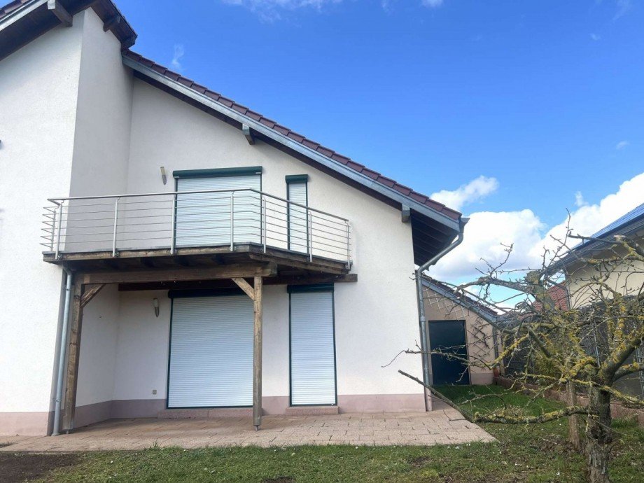 R�ckansicht Doppelhaush�lfte Doppelhaush�lfte Monzingen