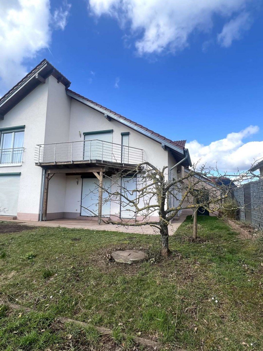 R�ckansicht Doppelhaush�lfte Doppelhaush�lfte Monzingen