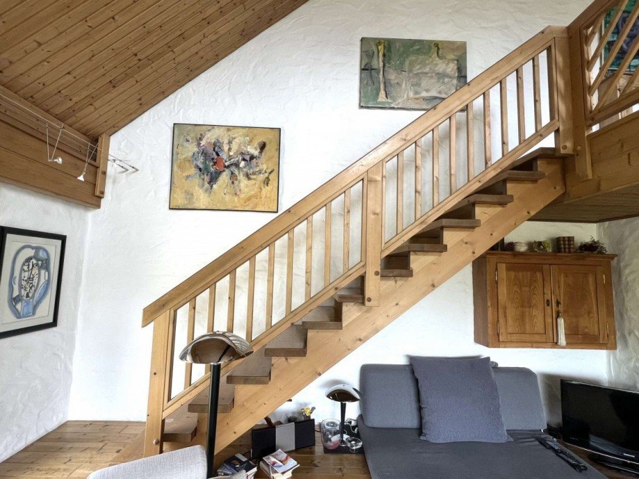 Treppe ins DG und Galerie Einfamilienhaus Tiefenbach