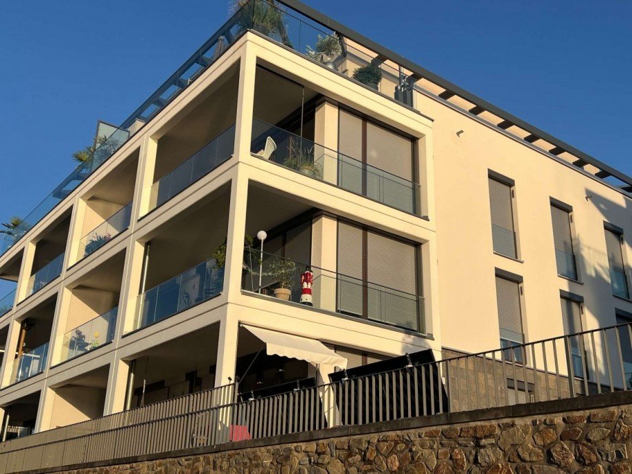 Blick auf Balkon der Wohnung Etagenwohnung Bingen