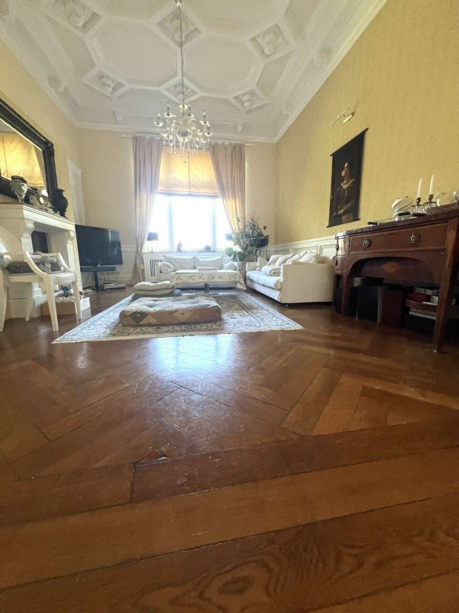 Holzboden im Wohnzimmer EG Villa Wuppertal