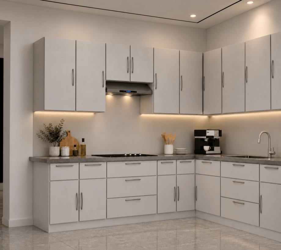 K�che mit Einbauk�che KI modifiziert Erdgeschosswohnung Wiesbaden