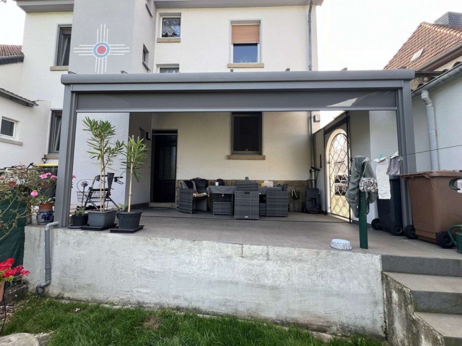 �berdachte Aussenterrasse Haus Staudernheim