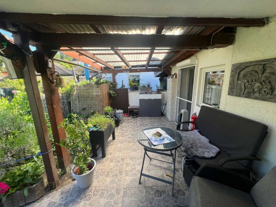 �berdachte Terrasse Hinterhaus EG Zweifamilienhaus Bad Sobernheim