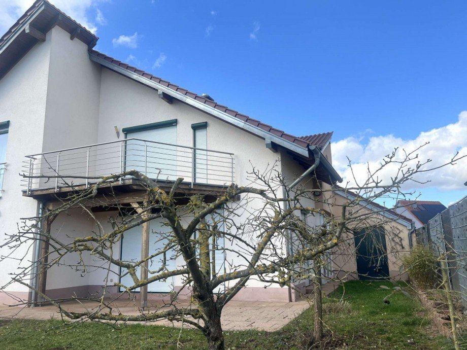 R�ckansicht Doppelhaush�lfte Doppelhaush�lfte Monzingen