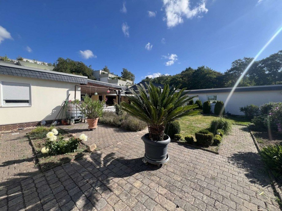 R�ckansicht Bungalow Bad Sobernheim