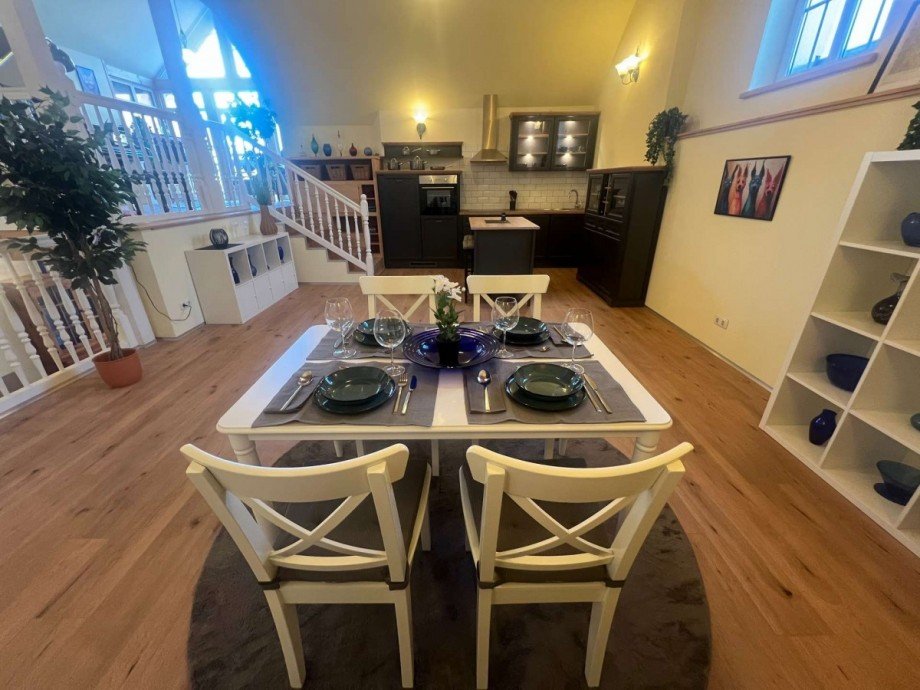 Blick Ebene 1 Essen/K�che Galeriewohung Zweifamilienhaus Hargesheim