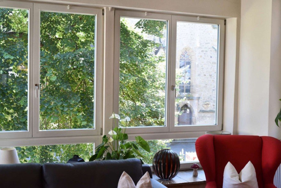 Blick Kirche Gastgewerbe Bad Sobernheim