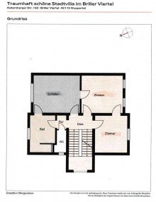 Grundriss Einmalige Gelegenheit! Repr�sentative Villa als Doppelhaush�lfte in Wuppertal zu verkaufen!