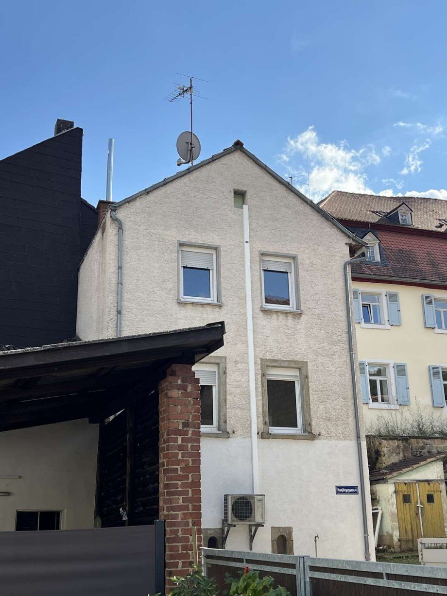 Vorderansicht Hinterhaus Zweifamilienhaus Obermoschel