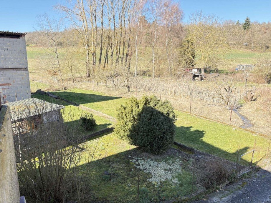Blick auf Garten von der Terrasse aus Haus B�rweiler