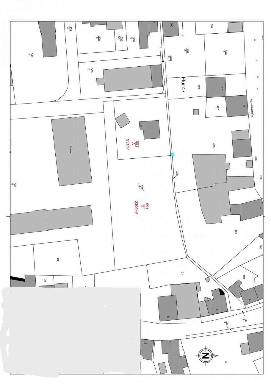 Lageplan Wohngrundst�ck Monzingen
