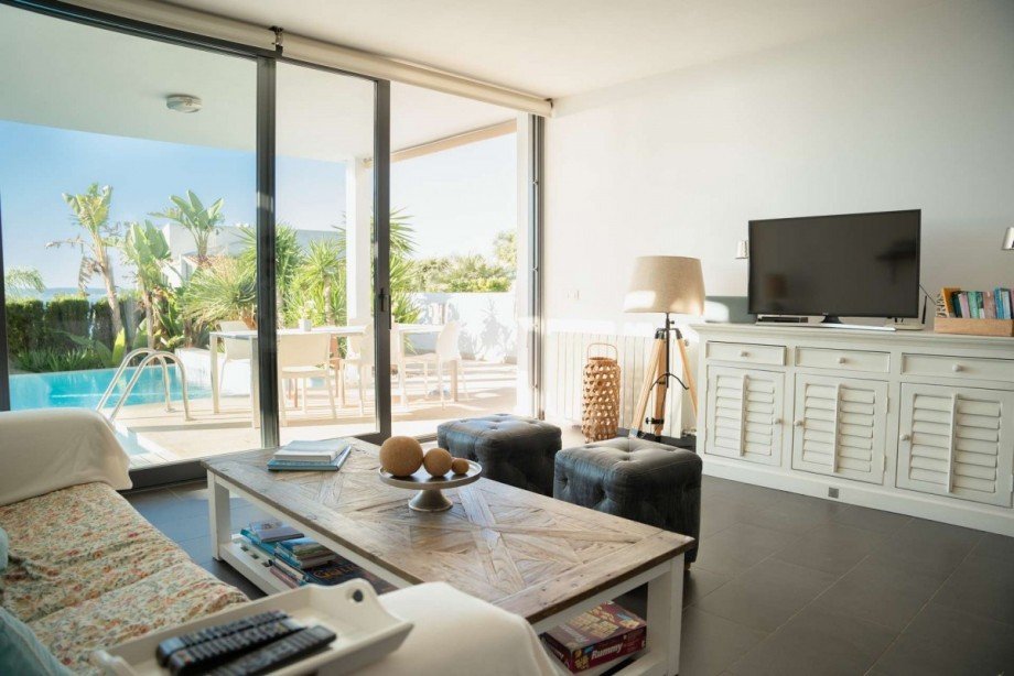 Wohnzimmer Renditeobjekt Alcanada / Mallorca