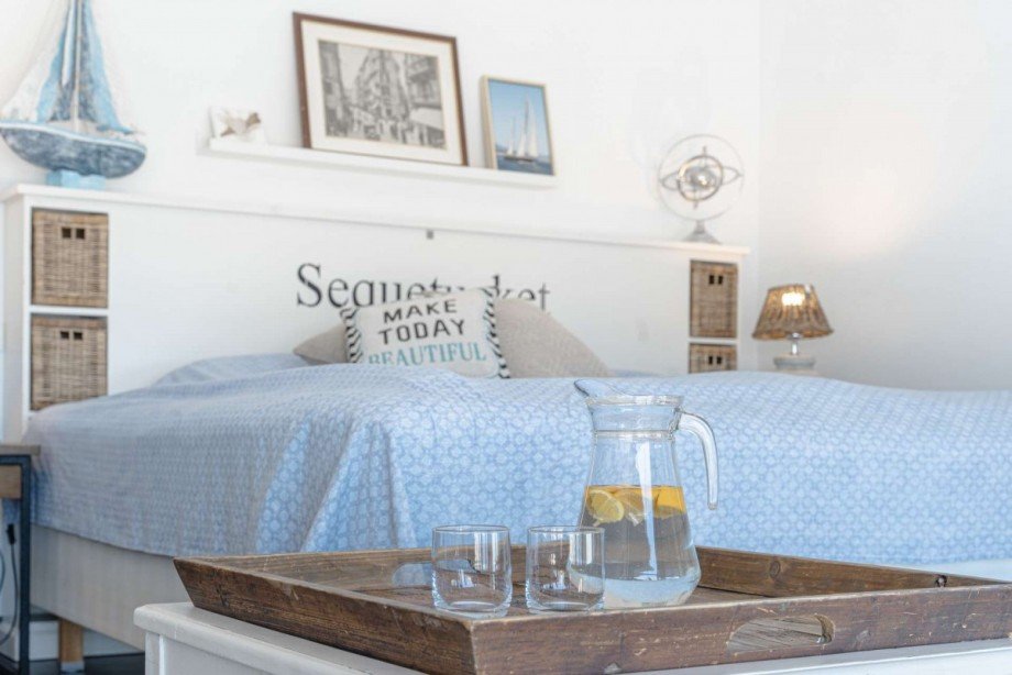 Schlafzimmer Ferienhaus Alcanada / Mallorca