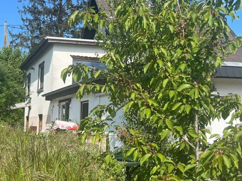 Hausr�ckansicht mit Anbau Einfamilienhaus Wiesbaden