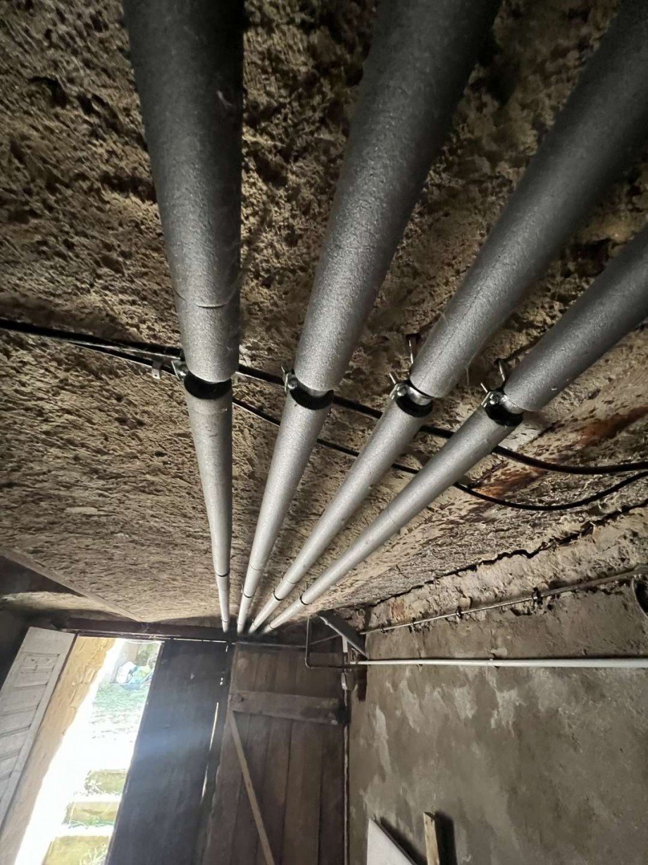 Heizungsrohre Zweifamilienhaus Obermoschel