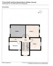 Grundriss Einmalige Gelegenheit! Repr�sentative Villa als Doppelhaush�lfte in Wuppertal zu verkaufen!