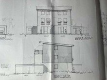 Plan R�ckansicht von Haus 4 TOP-GELEGENHEIT! Doppelhaush�lfte mit Dachterrasse in Toplage von Bad Kreuznach-Planig zu verkaufen