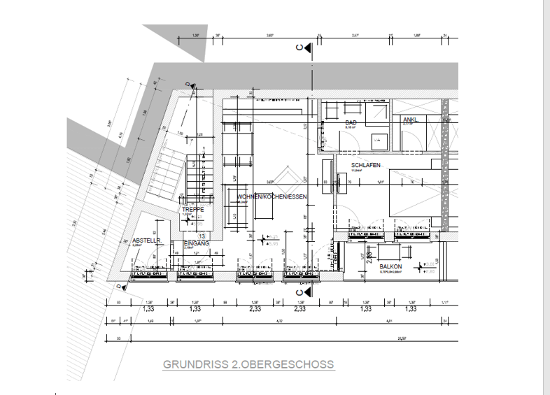Grundriss 2. Obergeschoss Etagenwohnung Bad Sobernheim