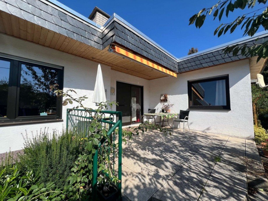 R�ckansicht Haus mit Terrasse Haus Bad Sobernheim