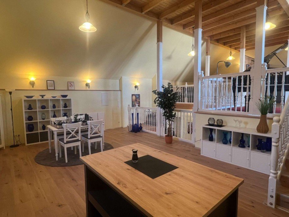 Blick Ebene 1 K�che/Essen Galeriewohnung Renditeobjekt Hargesheim