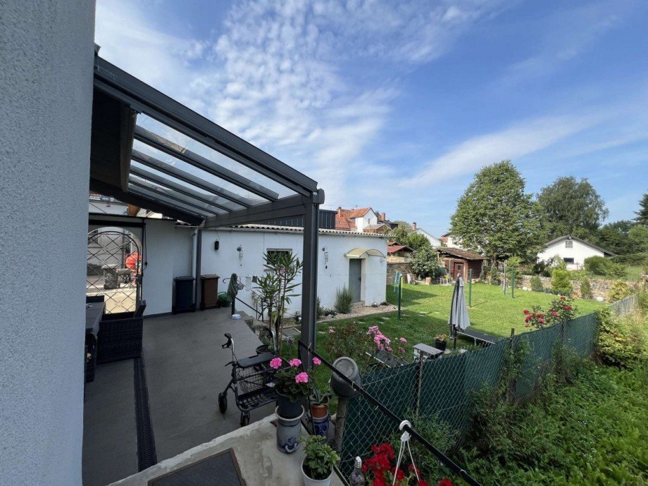 �berdachte Terrasse Haus Staudernheim