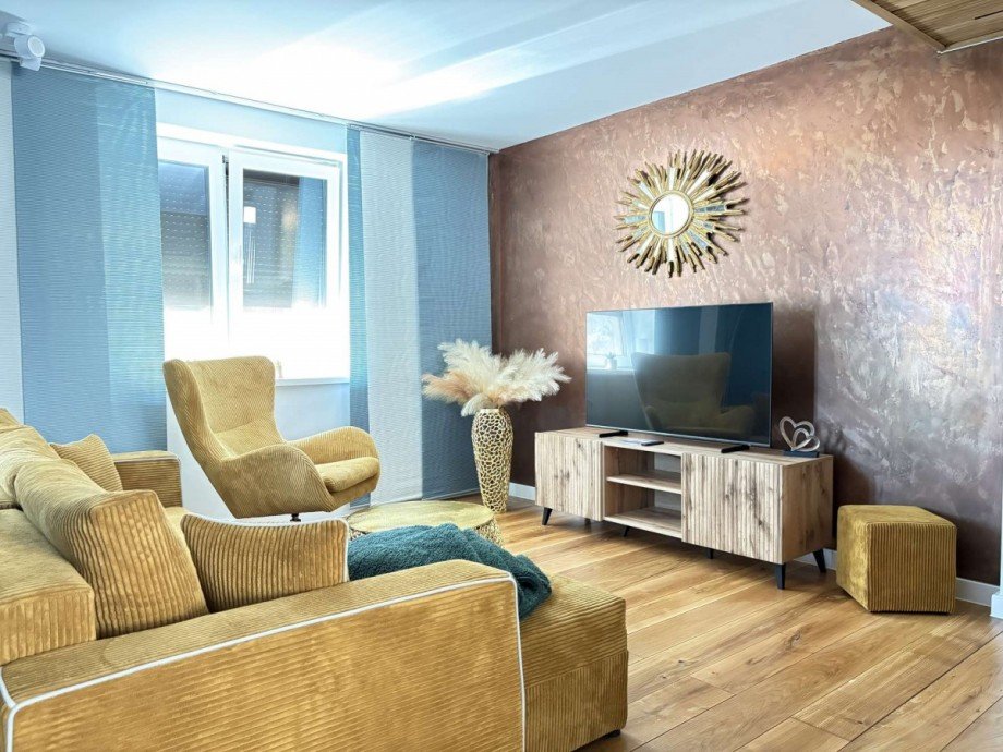 Wohnzimmer Erdgeschosswohnung Nu�baum