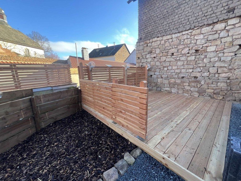 Terrasse Zweifamilienhaus Nu�baum