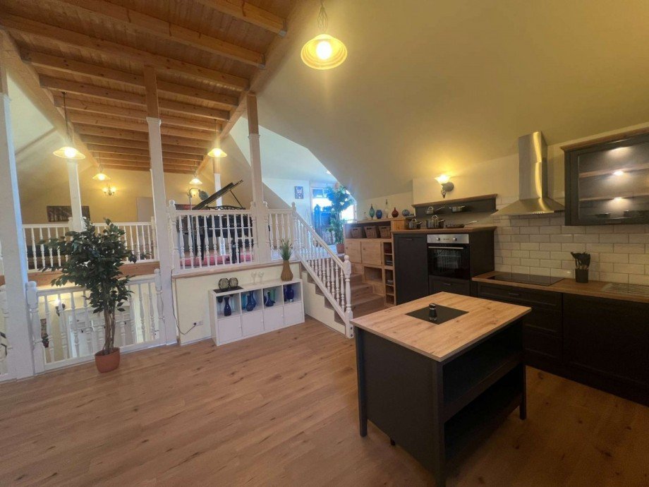 Blick von K�che auf Ebene 2 Galeriewohnung Renditeobjekt Hargesheim