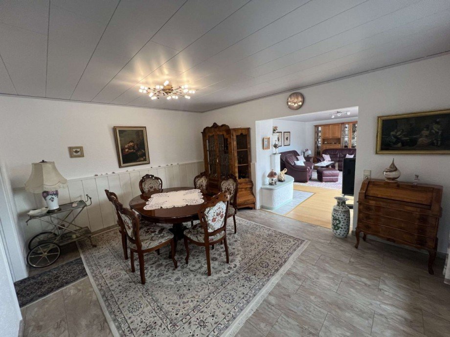 Esszimmer und Wohnzimmer Bungalow Bad Sobernheim