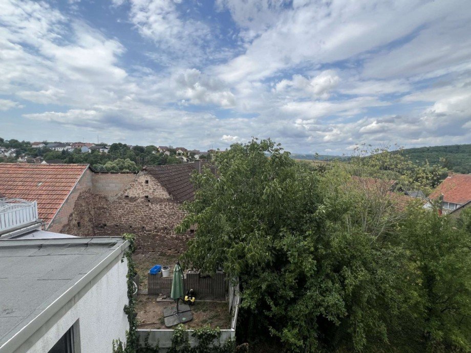 Blick vom Balkon Haus 1 Zweifamilienhaus Aschbach