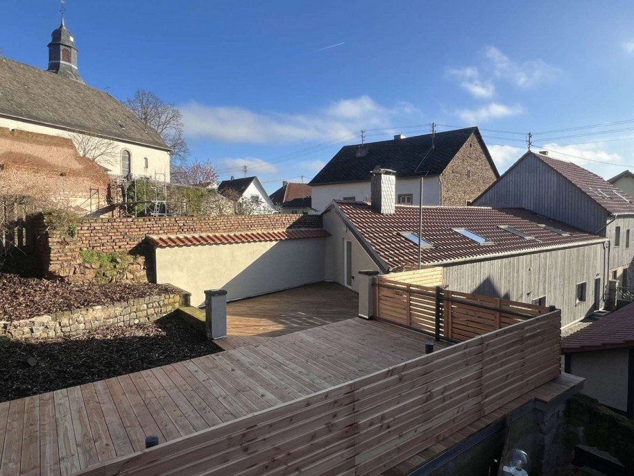 Dachterrasse Zweifamilienhaus Nu�baum