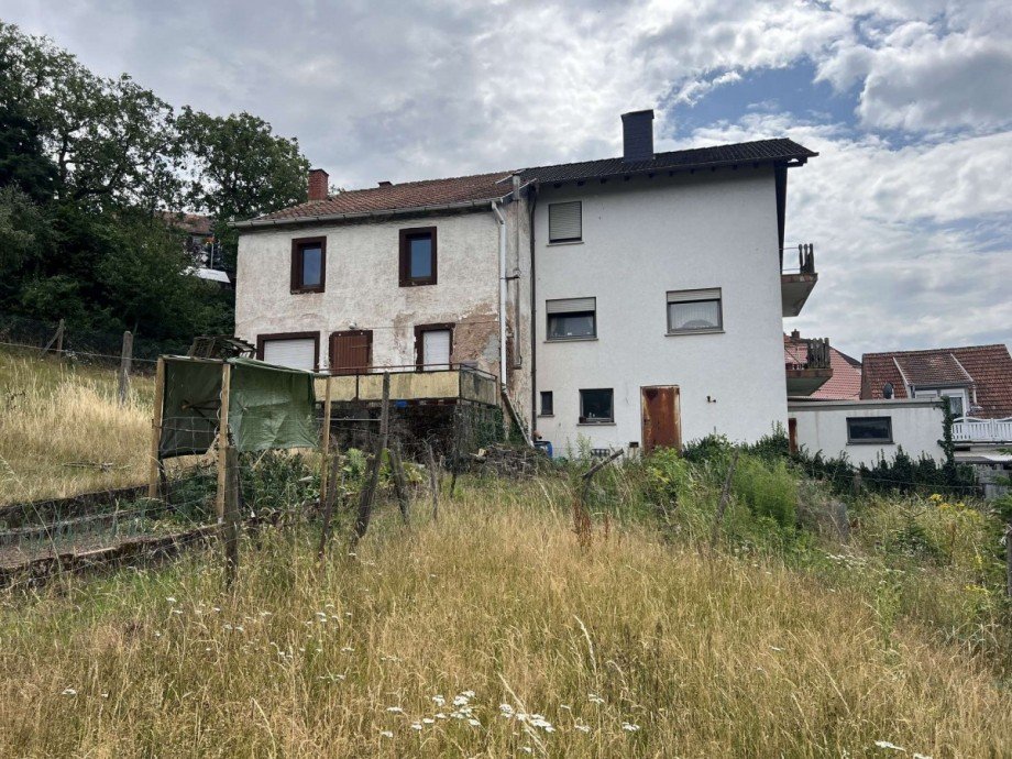 R�ckansicht H�user Zweifamilienhaus Aschbach