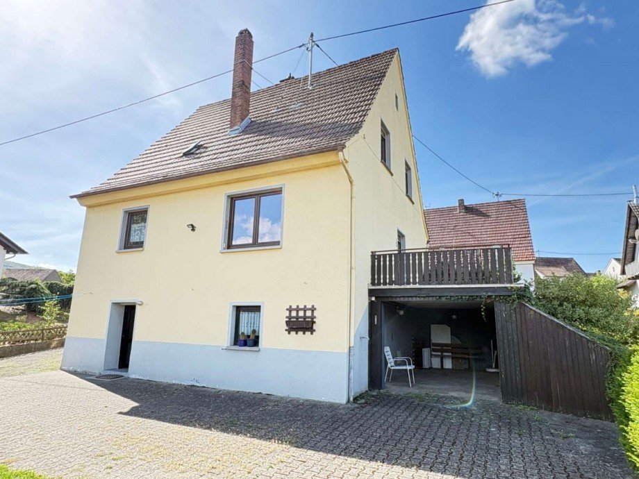 R�ckansicht Einfamilienhaus Merxheim