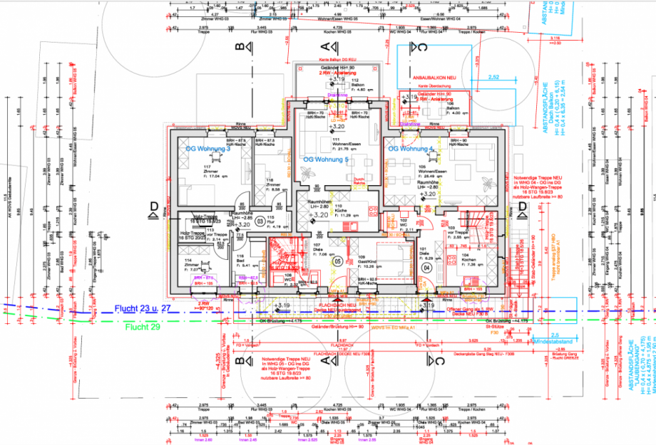 Plan OG Wohnungen Wiesbaden-Kastel Maisonettewohnung Wiesbaden